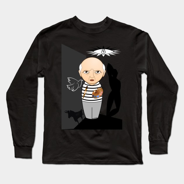 Kokeshi Picasso Long Sleeve T-Shirt by Pendientera